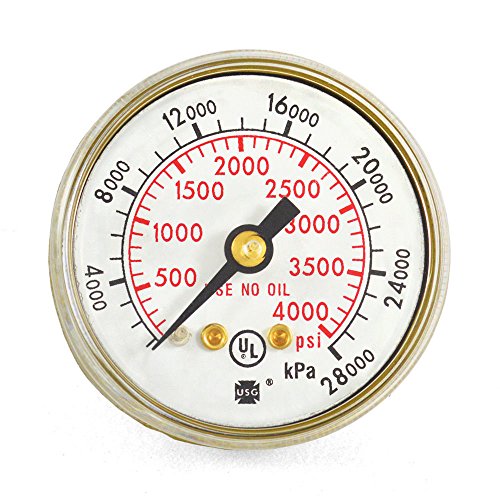 1 5 In 4000 Psi Welding Repair Replacement Gauge For Victor Flowmeters V-602 8 Npt Inlet Connection