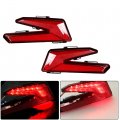 Wflnhb 2 Pcs Left Right Red Brake Tail Lights Replacement For Can Am X3 R Turbo 2017-2021