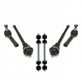 Partsw 6 Pc Suspension Kit Inner Outer Tie Rod Ends And Sway Bar Links Fits Cadillac Escalade 02-06 Chevrolet Silverado 1500 
