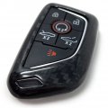 Real Carbon Fiber Key Fob Cover For C8 Corvette 2020 2024 Protective Case Next Generation Keyfob Black Modern Style