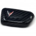 Sr1 Performance C8 Corvette Key Fob Cover Carbon Fiber For 2020-2024 Next Generation Corvettes Keyfob Black 