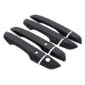 Set Of 4 Front Rear Left Driver And Right Passenger Side Carbon Fiber Outer Outside Exterior Door Handle Covers 