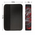 Fuialdolg Asian Red Dragon Car Seat Belt Cover Soft Safety Strap Shoulder Pad For Women Men 2 Pack
