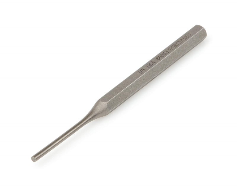1 8 In Pin Punch 66053 High Carbon Steel Reverse Tapered Tool With Rust Preventative Coating