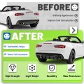 Jmtaat Rear Bumper Diffuser For 2016-2024 Chevy Chevrolet Camaro Coupe Convertible Model Lower Lip Splitter Valance Spoiler