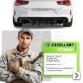 Jmtaat Rear Bumper Diffuser For 2016-2024 Chevy Chevrolet Camaro Coupe Convertible Model Lower Lip Splitter Valance Spoiler