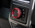 Inner Air Condition Knob Cover 6pcs Red Colour For Ford F150 F-150 2015-2017