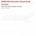 Vipmotoz 4pc Front Rear Led Side Marker Light Compatible With 2019-2023 Gmc Sierra 2500hd 3500hd Chrome Housing Smoke Tinted