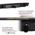 Vipmotoz 4pc Front Rear Led Side Marker Light Compatible With 2019-2023 Gmc Sierra 2500hd 3500hd Chrome Housing Smoke Tinted