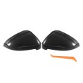 Black Carbon Fiber Rearview Mirror Cover Caps For Audi A4 A5 S4 S5 Rs5 Pair Driver And Passenger Side Exterior Replacement 9 84 