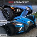 Sautvs Front Lower Accent Panel Kit For Slingshot 2020-2023 Drl Decorative Plate Daytime Running Lights Trim Upgrade Polaris S