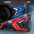 Sautvs Front Lower Accent Panel Kit For Slingshot 2020-2023 Drl Decorative Plate Daytime Running Lights Trim Upgrade Polaris S