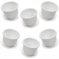 Red Hou Auto 6 Cup Holders Plastic Pocket Recessed Insert Universal With Drain For Boat Rv Car Truck Marine Pontoon Motorhome 