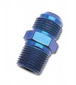 Russell 660460 Blue Anodized Aluminum -6an Flare To 3 8 Npt Pipe Adapter 