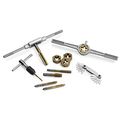 40 Piece Titanium Coated Metric Tap And Hexagon Die Set M3 To M12 Taps With Thread Pitch 0 5mm 1 75mm Includes Wrenches Abs 