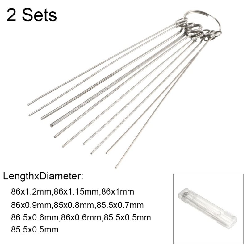 Welding Tip Cleaner Nozzle Gas Brazing Cutting Torch Needle Set Of 2