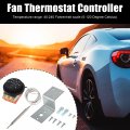 X Autohaux 12v Electric Radiator Fan Thermostat Controller Kit Liquid Expansion Temperature Control Switch For Car