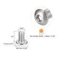 Uxcell 6-32x1 4 Button Head Socket Cap Screws 50pcs 304 Stainless Steel Fasteners Hex Bolts Full Thread Drive