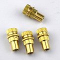 Szzijia 4 Pcs Tire Deflator Deflators Valve Stem Kit Adjustable Universal Brass