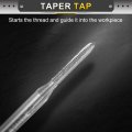 2pcs Hand Plug Tap 0-80 Unf 2b Thread Style Taps Straight Flute Screw Tapping Threading Tool High Speed Steel Hss6542
