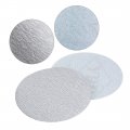 Uxcell 30 Pcs 3-inch Aluminum Oxide White Dry Hook And Loop Sanding Discs Flocking Sandpaper 240 Grit
