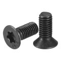 M5-0 8 X 12mm Flat Torx Head Machine Screws 60pcs 10 9 Grade Carbon Steel Countersunk Anti Theft Black Oxide Finish Full Thread 