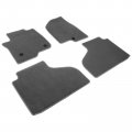 Ikon Motorsports Floor Mats For 2021-2023 Chevrolet Suburban Tahoe Gmc Yukon Gray Nylon Front Back Row Carpet Liners 4pcs Set