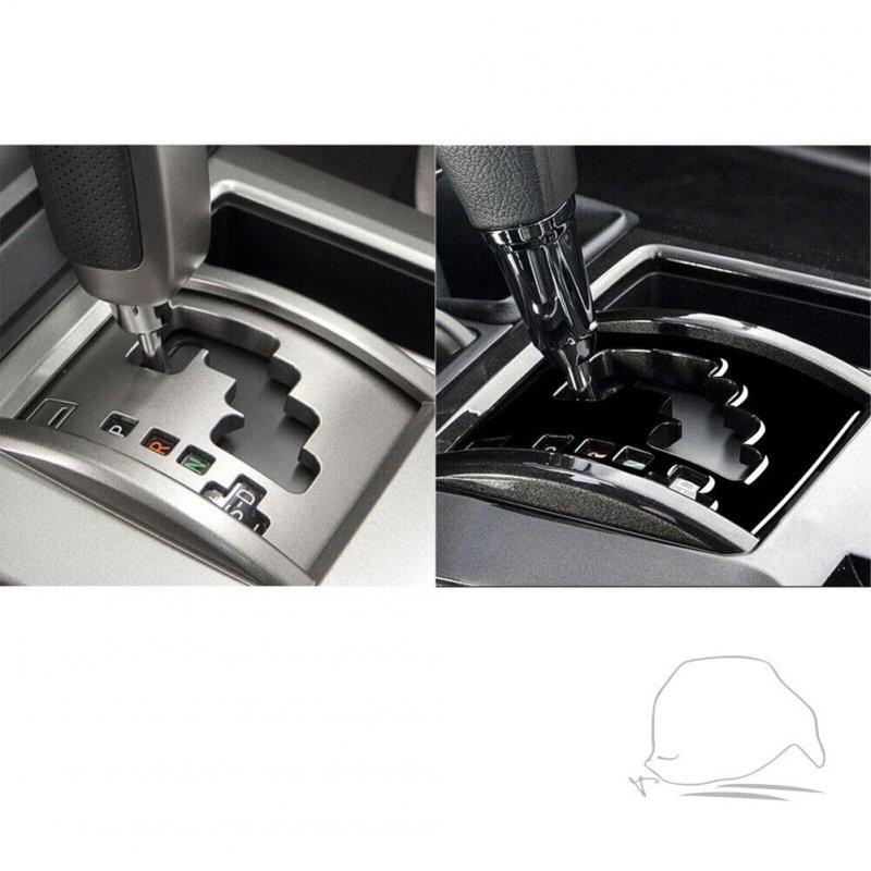 Piano Black Interior Gear Shift Panel Cover Trim For Toyota 4runner 2010 2020 Soft Plastic Center Console Decorative Accessory