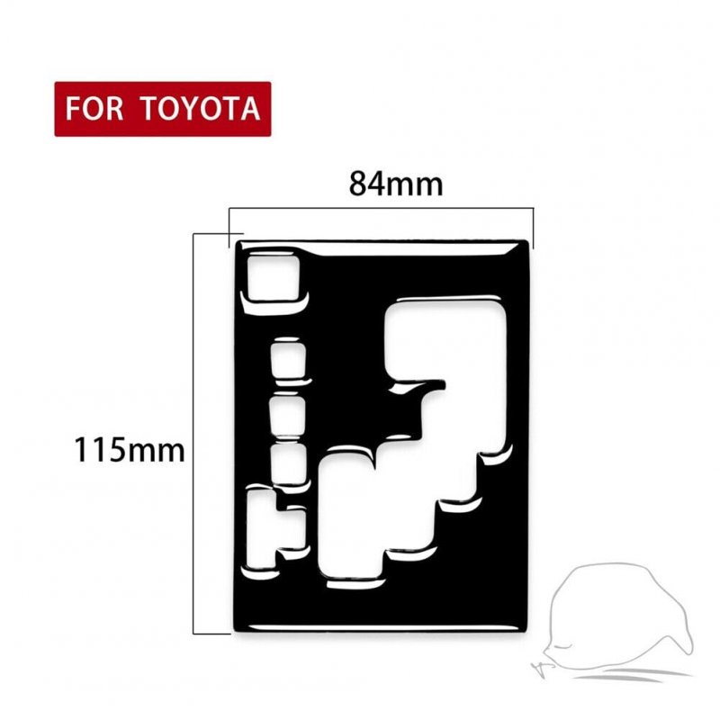 Piano Black Interior Gear Shift Panel Cover Trim For Toyota 4runner 2010 2020 Soft Plastic Center Console Decorative Accessory