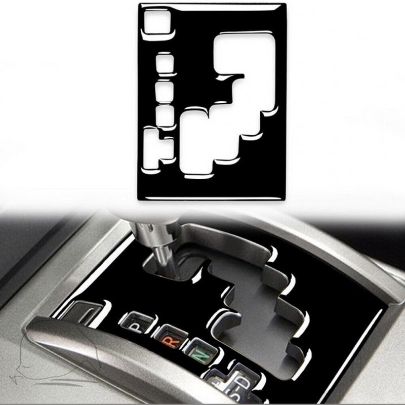 Piano Black Interior Gear Shift Panel Cover Trim For Toyota 4runner 2010 2020 Soft Plastic Center Console Decorative Accessory