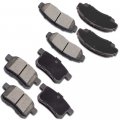 Ocpty Ceramic Brake Pads Front Rear Set 8pcs Fit For 2010 Acura Tsx 2008-2010 Honda Accord