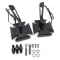 Httmt Black Custom Led Turn Siganl Integrated Mirror Compatible With H-d Electra Sportster