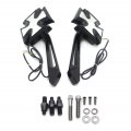 Httmt Black Custom Led Turn Siganl Integrated Mirror Compatible With H-d Electra Sportster