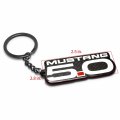 Ipick Image For Ford Mustang Gt 5 0 Black Real Carbon Fiber Logo-shape-cut Key Chain Keychain Official Licensed