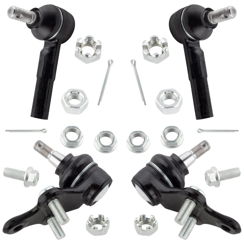 4pcs Front Lower Ball Joints And Outer Tie Rod Ends For Toyota Paseo 1992 1998 Tercel 1991 1999 K9740 K9741 Es3353