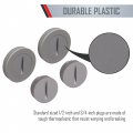 Bell Pcp47550gy Weatherproof Nonmetallic Closure Plug Assortment 1 2 In And Two 3 4 4-pack Gray