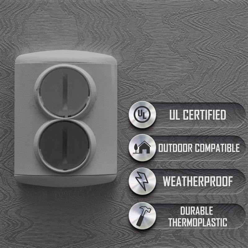 Bell Pcp47550gy Weatherproof Nonmetallic Closure Plug Assortment 1 2 In And Two 3 4 4-pack Gray