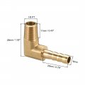 Uxcell Brass Barb Hose Fitting 90 Degree Elbow 6mm Barbed To 1 8 Pt Male Pipe Adapter Connector 2pcs