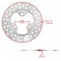 Caltric Front And Rear Brake Disc Rotor With Pads Compatible Honda Trx450er Trx 450er Electric Start 2006-2014