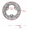 Caltric Front And Rear Brake Disc Rotor With Pads Compatible Honda Trx450er Trx 450er Electric Start 2006-2014