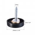 Uxcell Mirror Screws 19mm 0 75 20pcs Decorative Cap Fasteners Cover Nails Wire Drawing Black 304 Stainless Steel