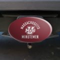 Graphics More University Of Massachusetts Minutemen Logo Oval Tow Hitch Cover Trailer Plug Insert 2