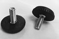 Sunniland Patio Stainless Steel -screw In Feet Glide Leveler For Furniture Black Quantity Of 16 1 4-20 Thread 