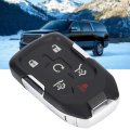 6 Button Car Remote Flip Key Fob Shell Case Xl 13580802 Compact Sturdy Replacement For Cover Emergency Included Black
