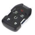 6 Button Car Remote Flip Key Fob Shell Case Xl 13580802 Compact Sturdy Replacement For Cover Emergency Included Black