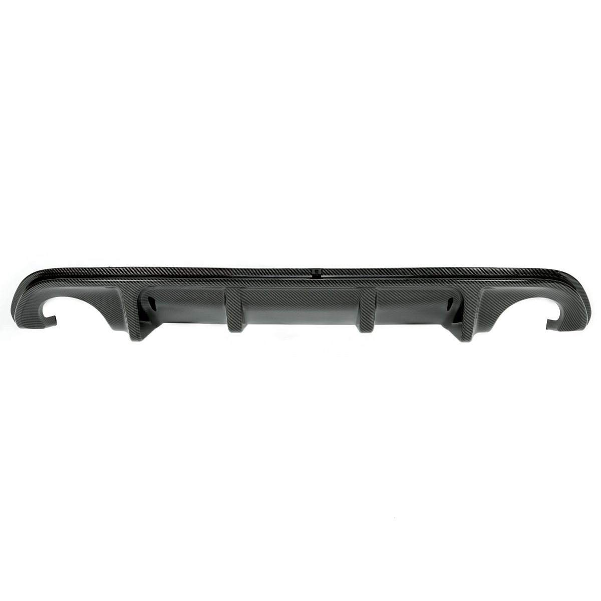 Hecasa Rear Diffuser For 2014-2017 Infiniti Q50 Bumper Lip Spoiler Splitter Carbon Fiber Color Plastic