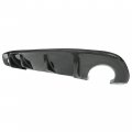 Hecasa Rear Diffuser Compatible With 2014-2017 Infiniti Q50 Bumper Lip Spoiler Splitter Carbon Fiber Color Plastic