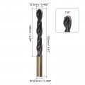 Uxcell 6pcs Jobber Drill Bits 12 5mm Black Nitride Gold Titanium Coated 4341 High Speed Steel Hss 135 Degree Split Point Twist