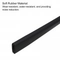Uxcell U Channel Edge Trim 18ft Length Rubber Guard Seal Strip Protector Flat Fit For 0 5-1mm 5 32 W X 5 16 H Black
