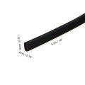 Uxcell U Channel Edge Trim 18ft Length Rubber Guard Seal Strip Protector Flat Fit For 0 5-1mm 5 32 W X 5 16 H Black